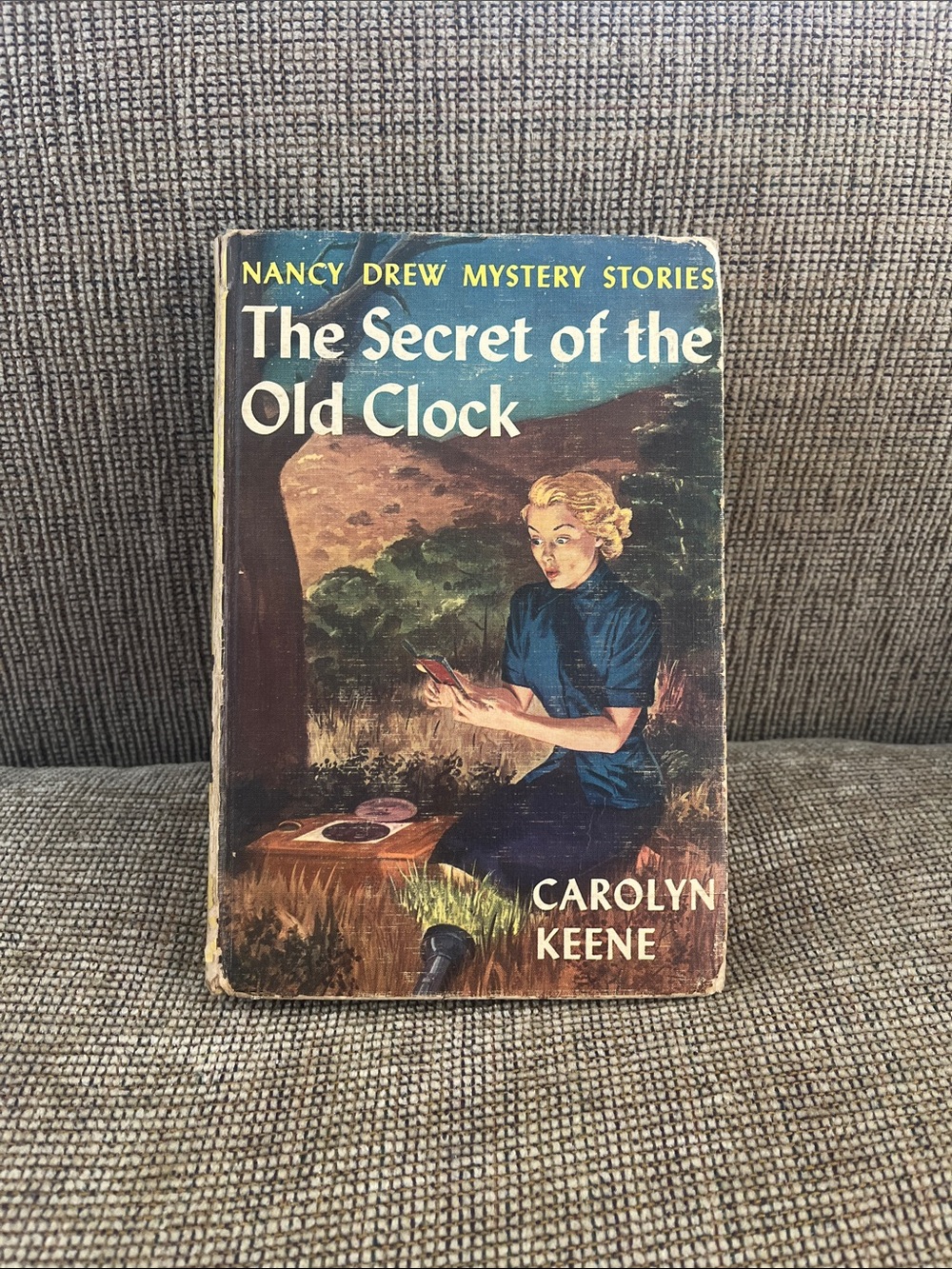 Vintage hardcover copy of The Secret of the Old Clock by Carolyn Keene